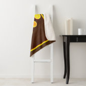 Couverture Sherpa "Triangle de demi-oranges" jolie photo. Commandez  (En situation)