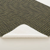 Couverture Sherpa Triangle d'or Abstrait moderne Motif aléatoire (3/4)