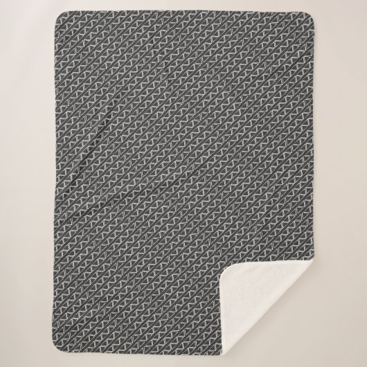 Couverture Sherpa Triangle gris Abstrait Motif aléatoire moderne (Devant)
