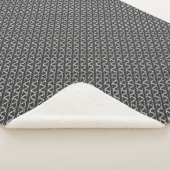 Couverture Sherpa Triangle gris Abstrait Motif aléatoire moderne (3/4)