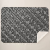 Couverture Sherpa Triangle gris Abstrait Motif aléatoire moderne  (Devant (Horizontal))