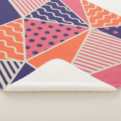Couverture Sherpa Triangles Abstraits : Arrière - plan géométrique V (3/4)