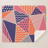 Couverture Sherpa Triangles Abstraits : Arrière - plan géométrique V (Devant (Horizontal))