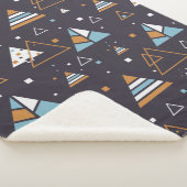Couverture Sherpa Triangles colorés Motif sans couture (3/4)