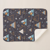 Couverture Sherpa Triangles colorés Motif sans couture (Devant (Horizontal))