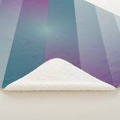 Couverture Sherpa triangles gris magenta turquoise (3/4)