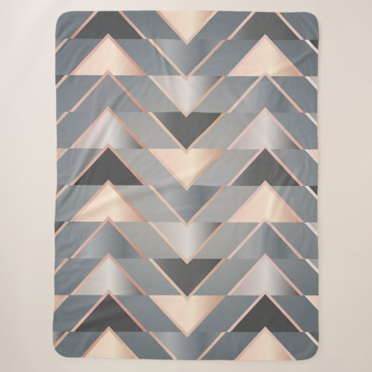 Couverture Sherpa Triangles modernes (Devant)