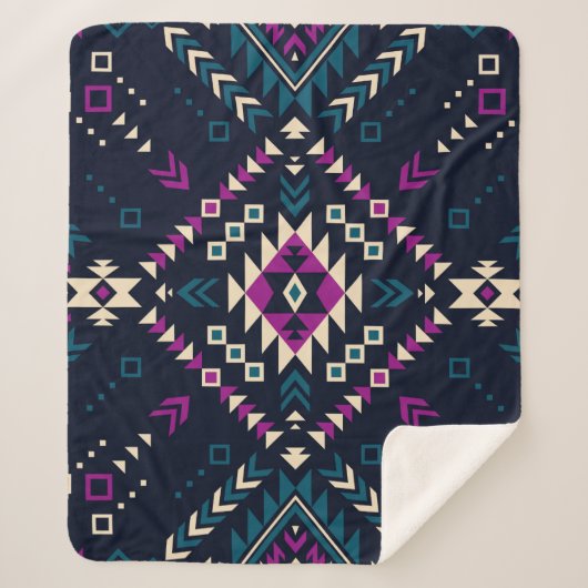 Couverture Sherpa Tribal ethnique sans frontières motif 6  (Devant)