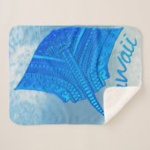 Couverture Sherpa Tribal Hawaiian Stingray (Devant (Horizontal))