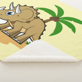 Couverture Sherpa Tricératops Dans Un Climat Tropical. (3/4)