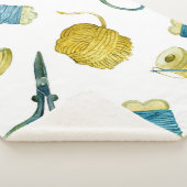 Couverture Sherpa Tricot motif sans faille (3/4)