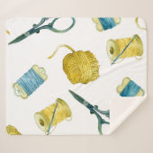 Couverture Sherpa Tricot motif sans faille (Devant (Horizontal))