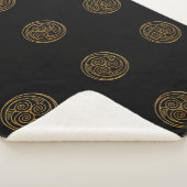 Couverture Sherpa Triple Celtic Knot Swirl Mandala (3/4)