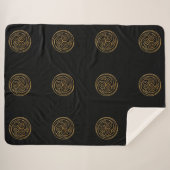 Couverture Sherpa Triple Celtic Knot Swirl Mandala (Devant (Horizontal))
