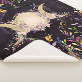 Couverture Sherpa Triple Lune - Triple Déesse - Aquarelle (3/4)
