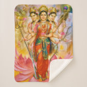 Couverture Sherpa Trois déesses hindous (Devant)