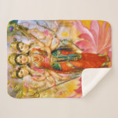 Couverture Sherpa Trois déesses hindous (Devant (Horizontal))