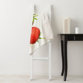 Couverture Sherpa Trois Fraises Sur Sbcnm Blanc (En situation)