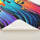 Couverture Sherpa Trois modèles Éffrayants d'Halloween (3/4)