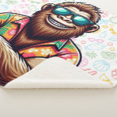 Couverture Sherpa Tropical/beach yeti/bigfoot (3/4)