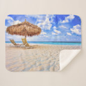 Couverture Sherpa Tropical Beaches | Aruba Sandy Beach (Devant (Horizontal))