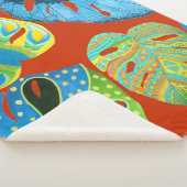 Couverture Sherpa Tropical Chic : Motif feutré sans joint. (3/4)