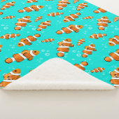 Couverture Sherpa Tropical Clownfish & Bubbles Motif (3/4)