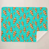 Couverture Sherpa Tropical Clownfish & Bubbles Motif (Devant (Horizontal))