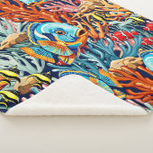Couverture Sherpa Tropical Fish Colorful Summer Vibes (3/4)