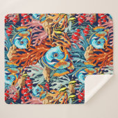 Couverture Sherpa Tropical Fish Colorful Summer Vibes (Devant (Horizontal))