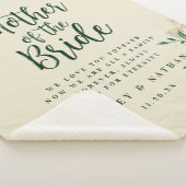 Couverture Sherpa Tropical Green Foliage Mère de la Mariée Citation (3/4)