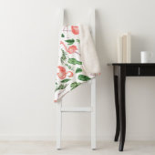 Couverture Sherpa Tropical Pink Flamingo Pattern v2 (En situation)
