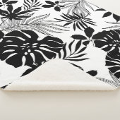 Couverture Sherpa Tropiques Noires et Blancs : Nature Silhouettée (3/4)