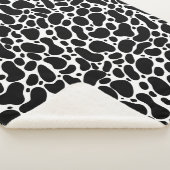 Couverture Sherpa Trucs de pinceau en ligne noire et blanche (3/4)