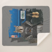 Couverture Sherpa Truk Nutz - drôles de noix de camion écureuil (Devant (Horizontal))