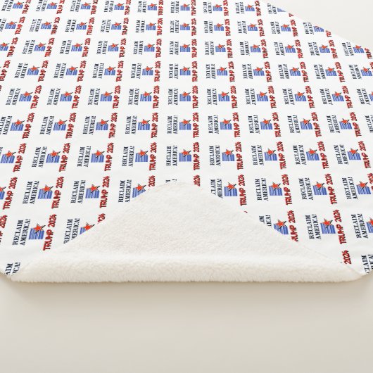 Couverture Sherpa Trump 2024 Reclaim America Sherpa Blanket (3/4)