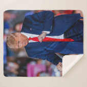 Couverture Sherpa Trump Dance Funny (Devant (Horizontal))