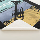 Couverture Sherpa Trumpet Retro Style Music (3/4)