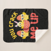 Couverture Sherpa Tu M'As Frappé Les Poussins De Pâques (Devant (Horizontal))