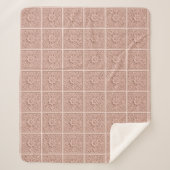 Couverture Sherpa tuiles Flora (Devant)
