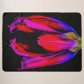 Couverture Sherpa Tulipe de Neon Glow (Devant (Horizontal))