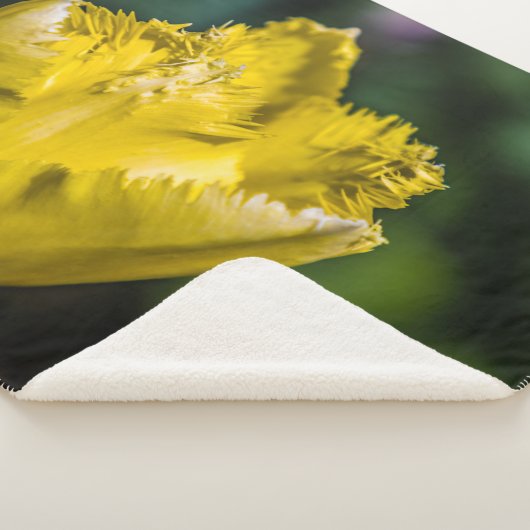 Couverture Sherpa Tulipe jaune (3/4)