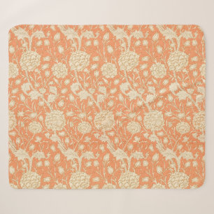 Couverture Sherpa Tulipe sauvage de William Morris, Art floral orang