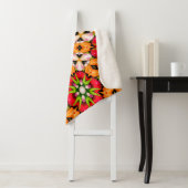 Couverture Sherpa Tulips Bouquet Motif (En situation)