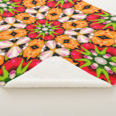 Couverture Sherpa Tulips Bouquet Motif (3/4)