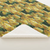 Couverture Sherpa Tulips Sunshine Yellow (3/4)
