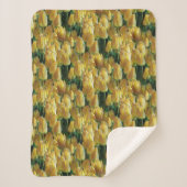 Couverture Sherpa Tulips Sunshine Yellow (Devant)