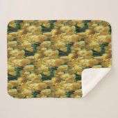 Couverture Sherpa Tulips Sunshine Yellow (Devant (Horizontal))
