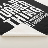 Couverture Sherpa Turner Nom personnalisé Anniversaire (3/4)