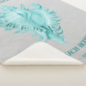 Couverture Sherpa Turquoise coque Sherpa Shell Conch (3/4)